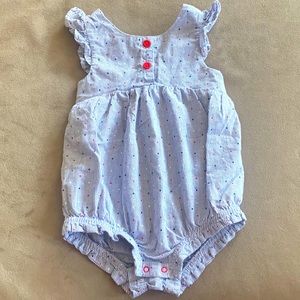 Patriotic Polka Dot Romper